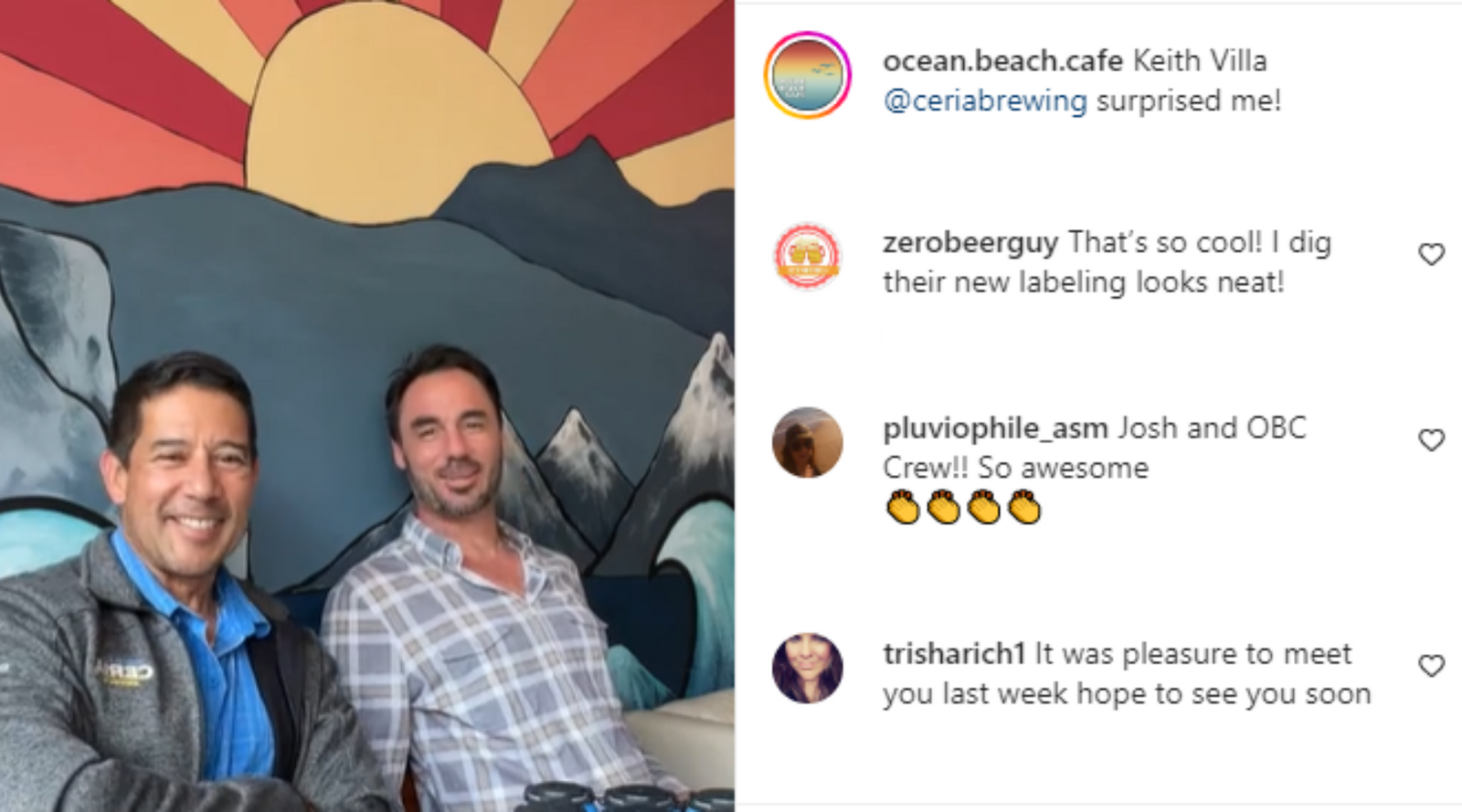 Ceria Team Paying a Visit to Ocean Beach Cafe